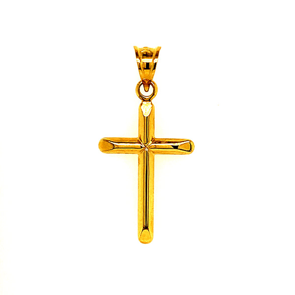 Dije (cruz) en oro amarillo 10kt.