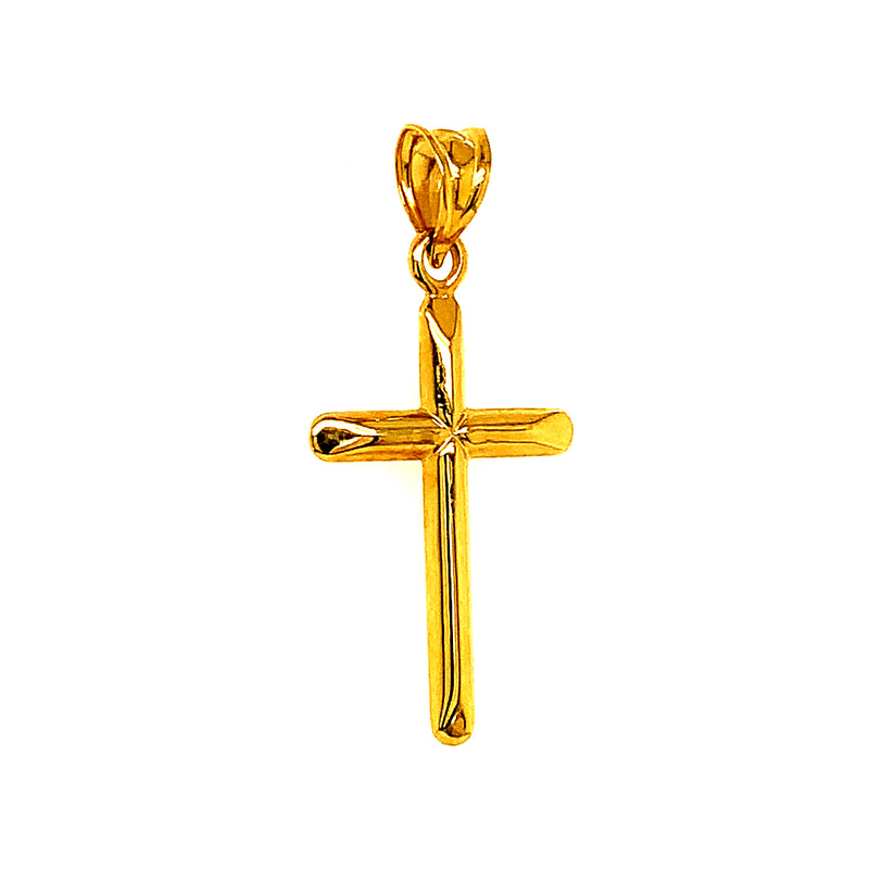 Dije (cruz) en oro amarillo 10kt.