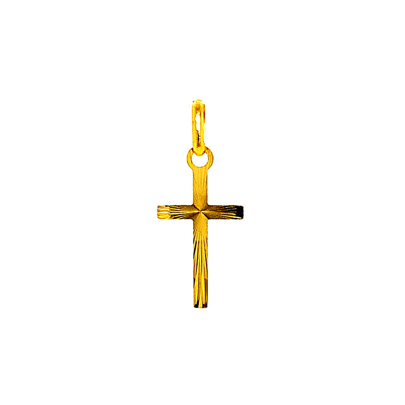 Dije (cruz) en oro amarillo 10kt.