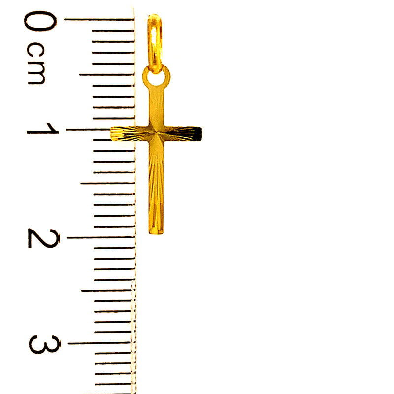 Dije (cruz) en oro amarillo 10kt.