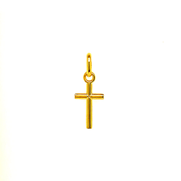 Dije (cruz) en oro amarillo 10kt.