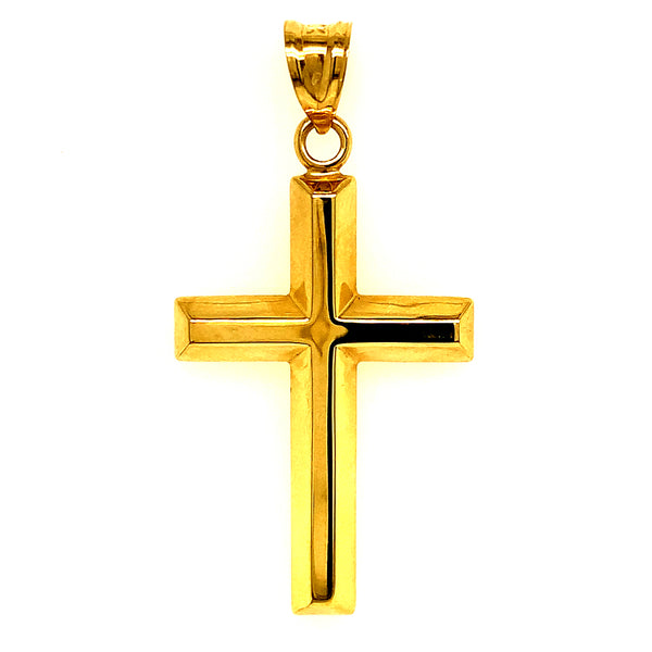 Dije (cruz) en oro amarillo 10kt.