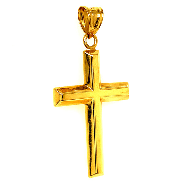 Dije (cruz) en oro amarillo 10kt.