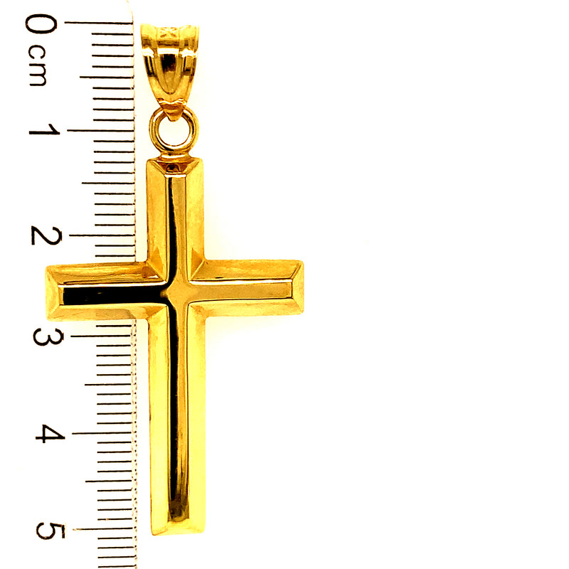 Dije (cruz) en oro amarillo 10kt.