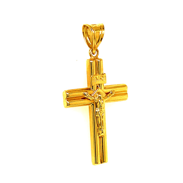 Dije (cruz) en oro amarillo 10kt. (HC)