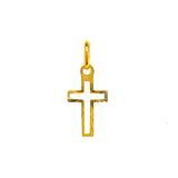 Dije (cruz) en oro amarillo 10kt.
