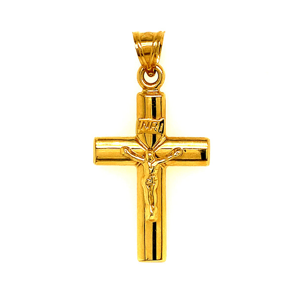 Dije (cruz) en oro amarillo 10kt. (HC)