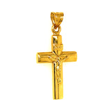 Dije (cruz) en oro amarillo 10kt. (HC)