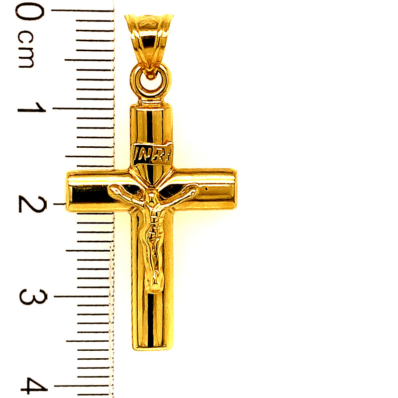 Dije (cruz) en oro amarillo 10kt. (HC)