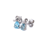 Aretes de aguamarina en plata 925  ANTES: $285.00