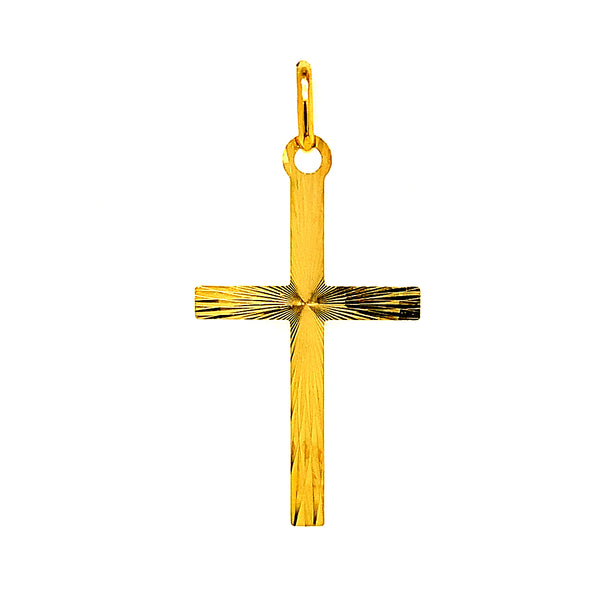 Dije (cruz) en oro amarillo 10kt.