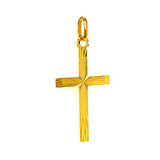 Dije (cruz) en oro amarillo 10kt.
