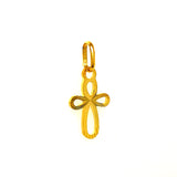 Dije (cruz) en oro amarillo 10kt.