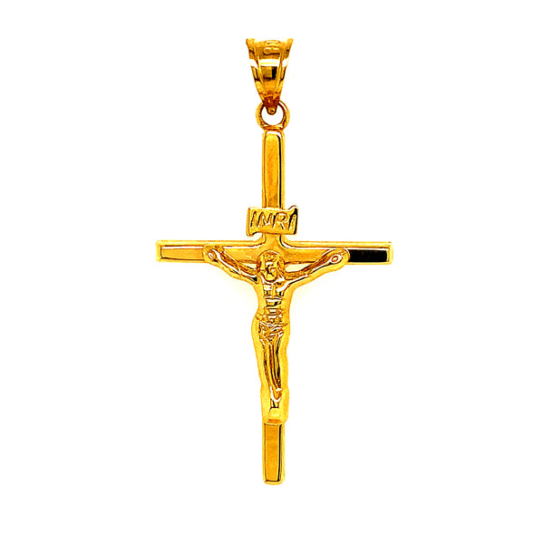 Dije (cruz) en oro amarillo 10kt. (HC)