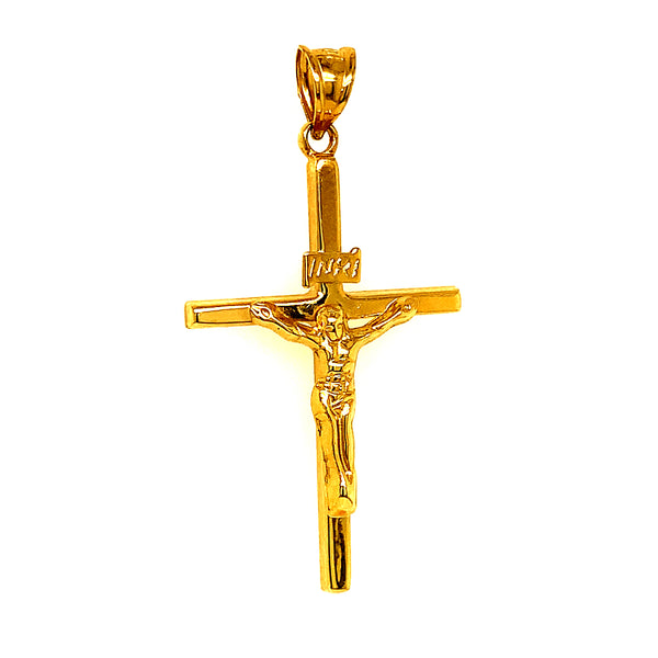 Dije (cruz) en oro amarillo 10kt. (HC)