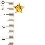 Aretes (estrellas) en oro amarillo 10kt.