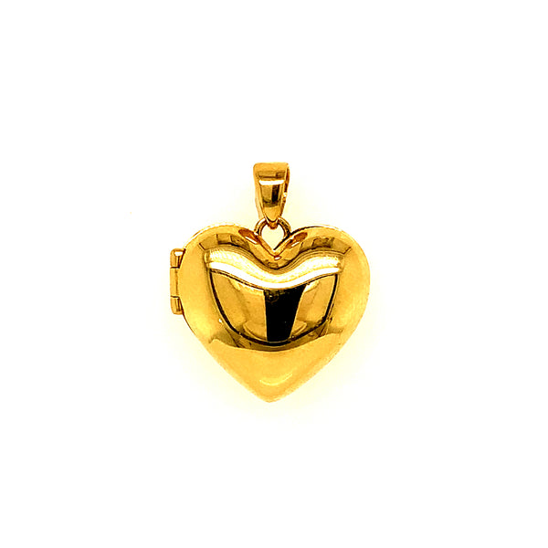 Relicario (corazón) en oro amarillo 10kt.