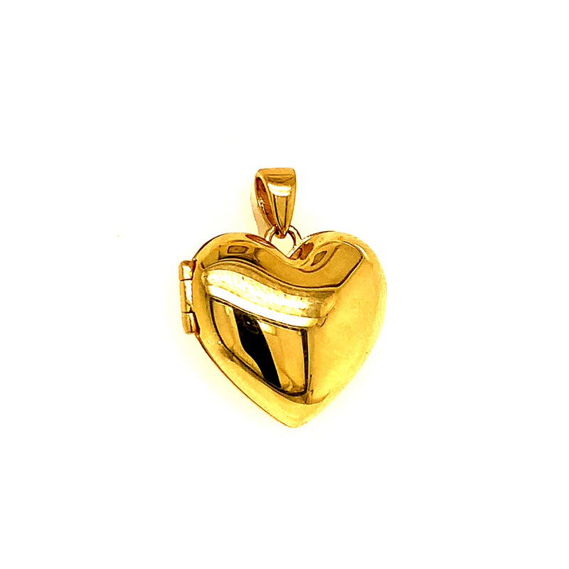 Relicario (corazón) en oro amarillo 10kt.