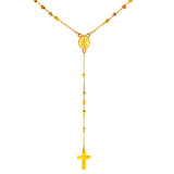 Rosario en oro tres tonos 10kt. 50cm