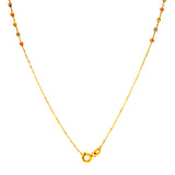 Rosario en oro tres tonos 10kt. 50cm