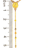 Rosario en oro tres tonos 10kt. 50cm