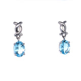 Aretes de aguamarina en plata 925  ANTES: $510.00