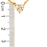 (LD) Collar con diamantes de laboratorio en oro amarillo 14kt. 42/43CM