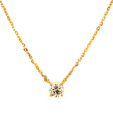 (LD) Collar con diamantes de laboratorio en oro amarillo 14kt. 41/42CM