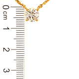 (LD) Collar con diamantes de laboratorio en oro amarillo 14kt. 41/42CM