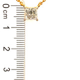 (LD) Collar con diamantes de laboratorio en oro amarillo 14kt. 41/42CM