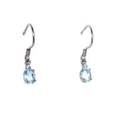 Aretes de aguamarina en plata 925  ANTES: $225.00