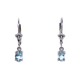 Aretes de aguamarina en plata 925  ANTES: $120.00