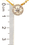 (LD) Collar con diamantes de laboratorio en oro amarillo 14kt.  D-0.70Cts.