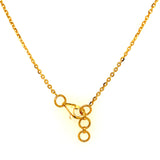 (LD) Collar con diamantes de laboratorio en oro amarillo 14kt.  D-0.70Cts.