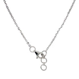 (LD) Collar con diamantes de laboratorio en oro blanco 14kt.  D-0.70Cts.