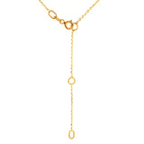 (LD) Collar con diamantes de laboratorio en oro amarillo 10kt.45cm D-0.10Cts.