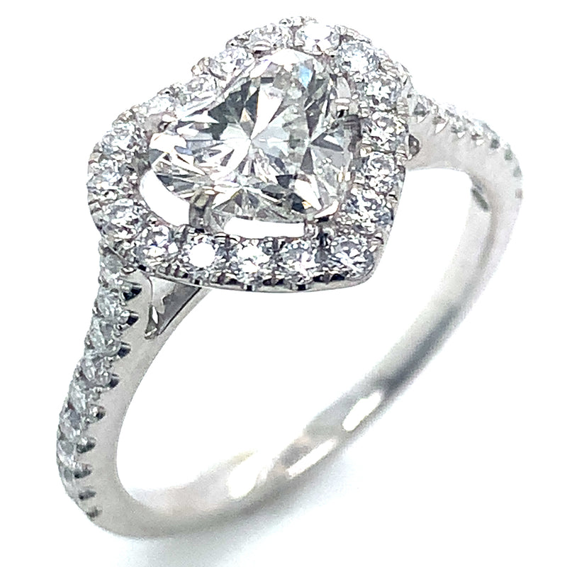 (LD) Anillo con diamantes de laboratorio en oro blanco 14kt. D-1.53cts