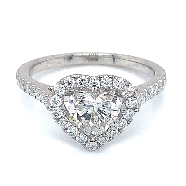 (LD) Anillo con diamantes de laboratorio en oro blanco 14kt. D-1.53cts