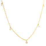 (LD) Collar con diamantes de laboratorio en oro amarillo 10kt.45cm D-1.00Cts.