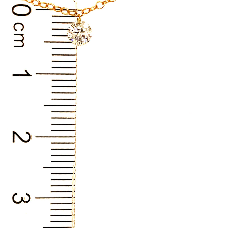 (LD) Collar con diamantes de laboratorio en oro amarillo 10kt.45cm D-1.00Cts.
