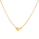 (LD) Collar con diamantes de laboratorio en oro amarillo 10kt.45cm D-1.00Cts.