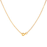 (LD) Collar con diamantes de laboratorio en oro amarillo 10kt. 45cm D-1.00Cts.
