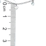 (LD) Collar con diamantes de laboratorio en oro blanco 10kt. 45cm D-1.00Cts.