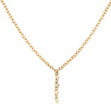(LD) Collar con diamantes de laboratorio en oro amarillo 10kt.45cm D-0.25Cts.