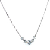 (LD) Collar con diamantes de laboratorio en oro blanco 10kt.45cm D-1.00Cts.