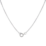 (LD) Collar con diamantes de laboratorio en oro blanco 10kt.45cm D-1.00Cts.