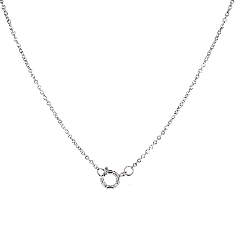 (LD) Collar con diamantes de laboratorio en oro blanco 10kt.45cm D-1.00Cts.