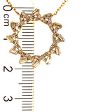 (LD) Collar con diamantes de laboratorio en oro amarillo 10kt. 45cm D-0.40Cts.