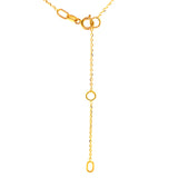 (LD) Collar con diamantes de laboratorio en oro amarillo 10kt.45cm D-0.15Cts.