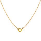 (LD) Collar con diamantes de laboratorio en oro amarillo 10kt.45cm D-1.00Cts.